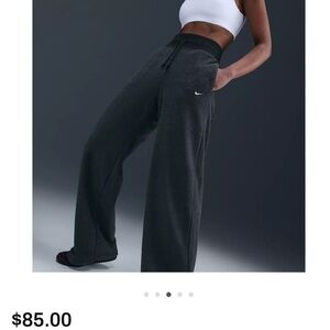 Nike Black Fleece Phoenix Plush Wide-Leg Sweatpants